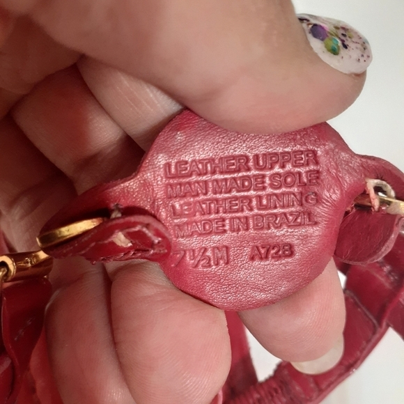 TORY burch women's ali equestrian thong sandals pink flats, size 7.5 - Picture 9 of 15